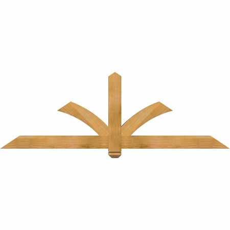 Ekena Millwork Redmond Rough Sawn Timber Gable Bracket, Western Red Cedar, 72"W x 24"H x 4"D x 4"F, 8/12 Pitch GBW072X24X0404RED00RWR